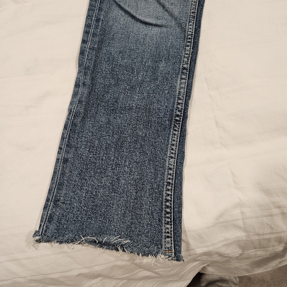 Zara Women 2 Straight Leg Raw Hem Denim - Picture 6 of 6